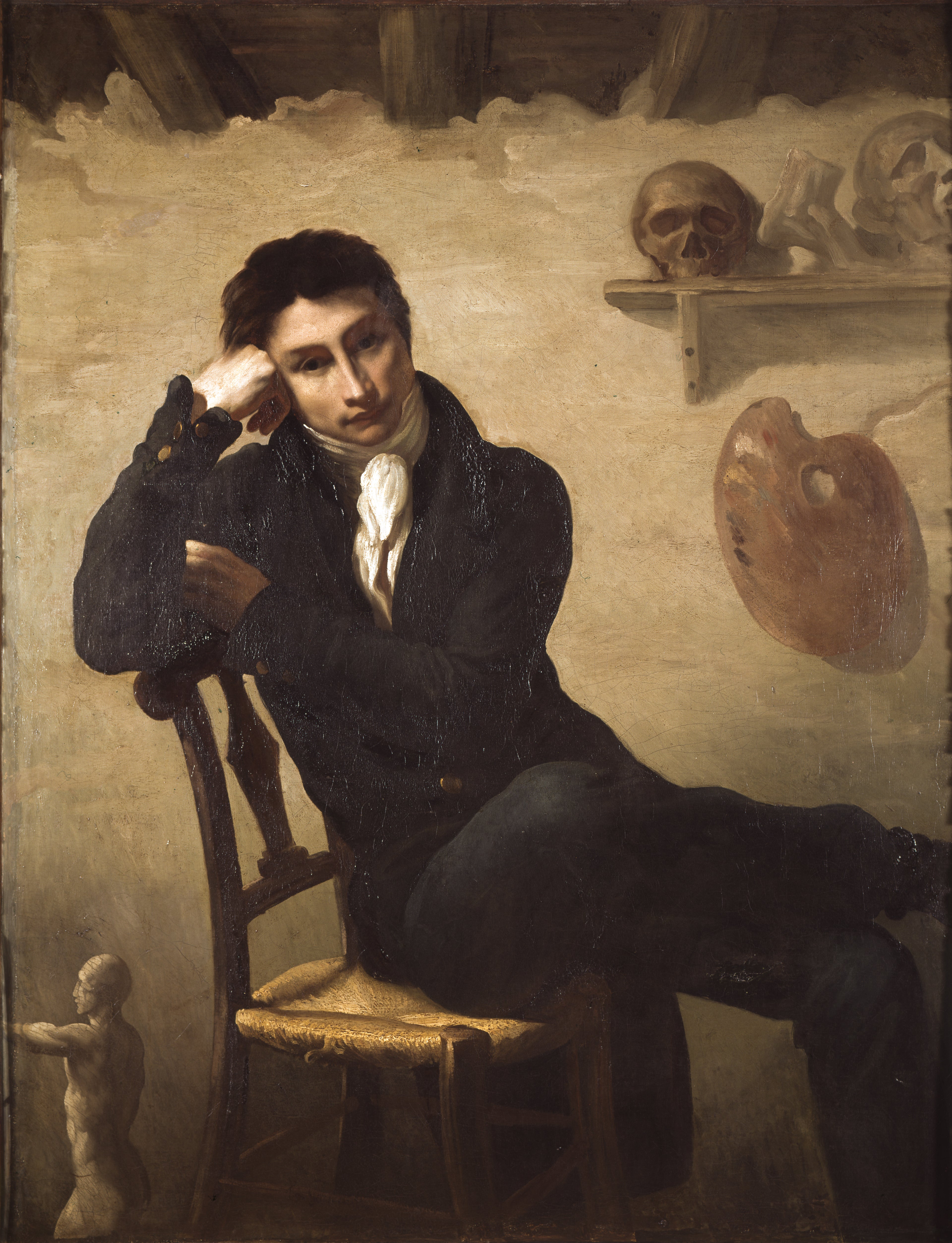 Reproduction du tableau « Portrait d'un artiste dans son atelier - Théodore Géricault » par Alpha Reproduction en peinture à l’huile