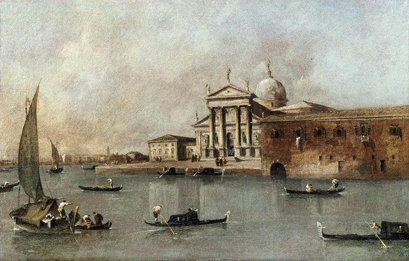 Wenecja: Widok na kościół San Giorgio Maggiore z dzielnicy Giudecca - Francesco Guardi