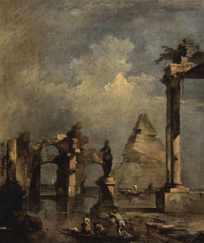 Capriccio z piramidą - Francesco Guardi