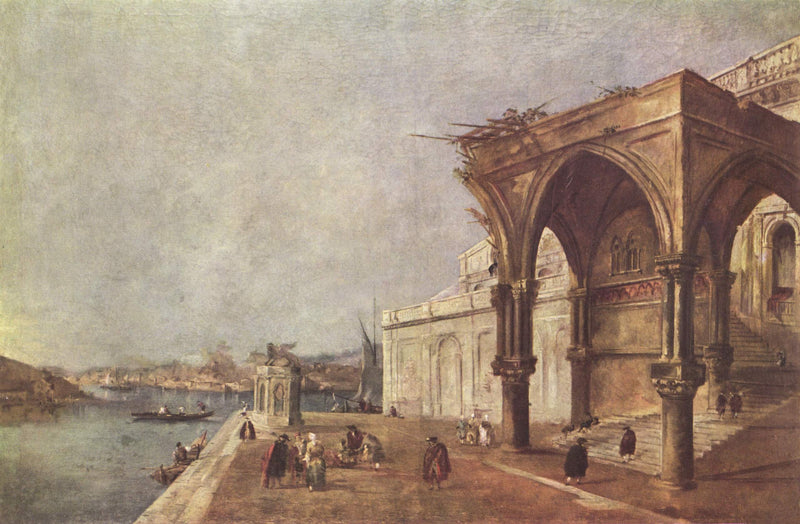 Capriccio z motywami weneckimi - Francesco Guardi