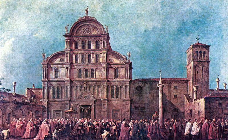 Procesja dogi Wenecji w San Zaccaria - Francesco Guardi