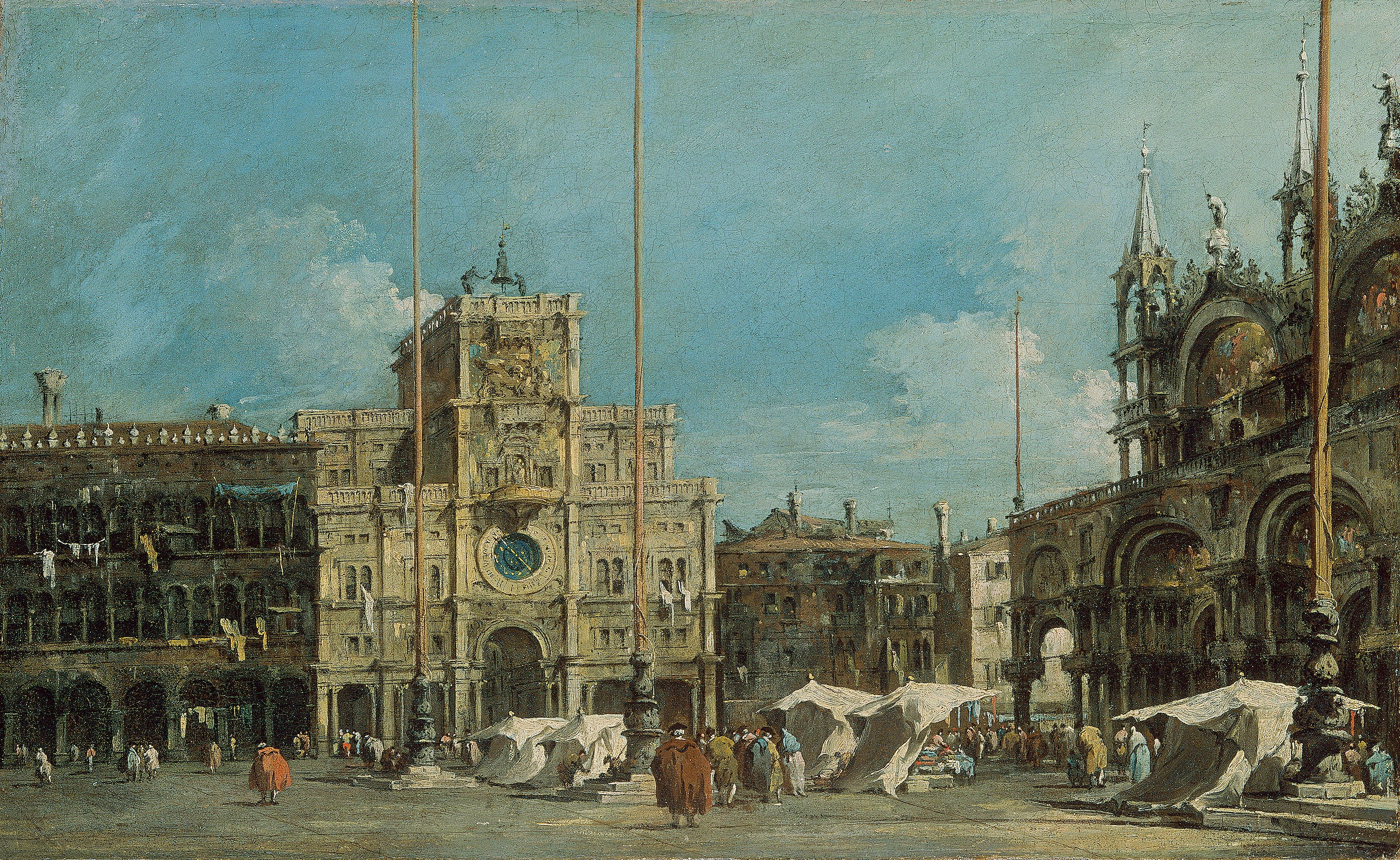 La tour de l’horloge sur la place Saint Marc - Francesco Guardi - Alpha Reproduction