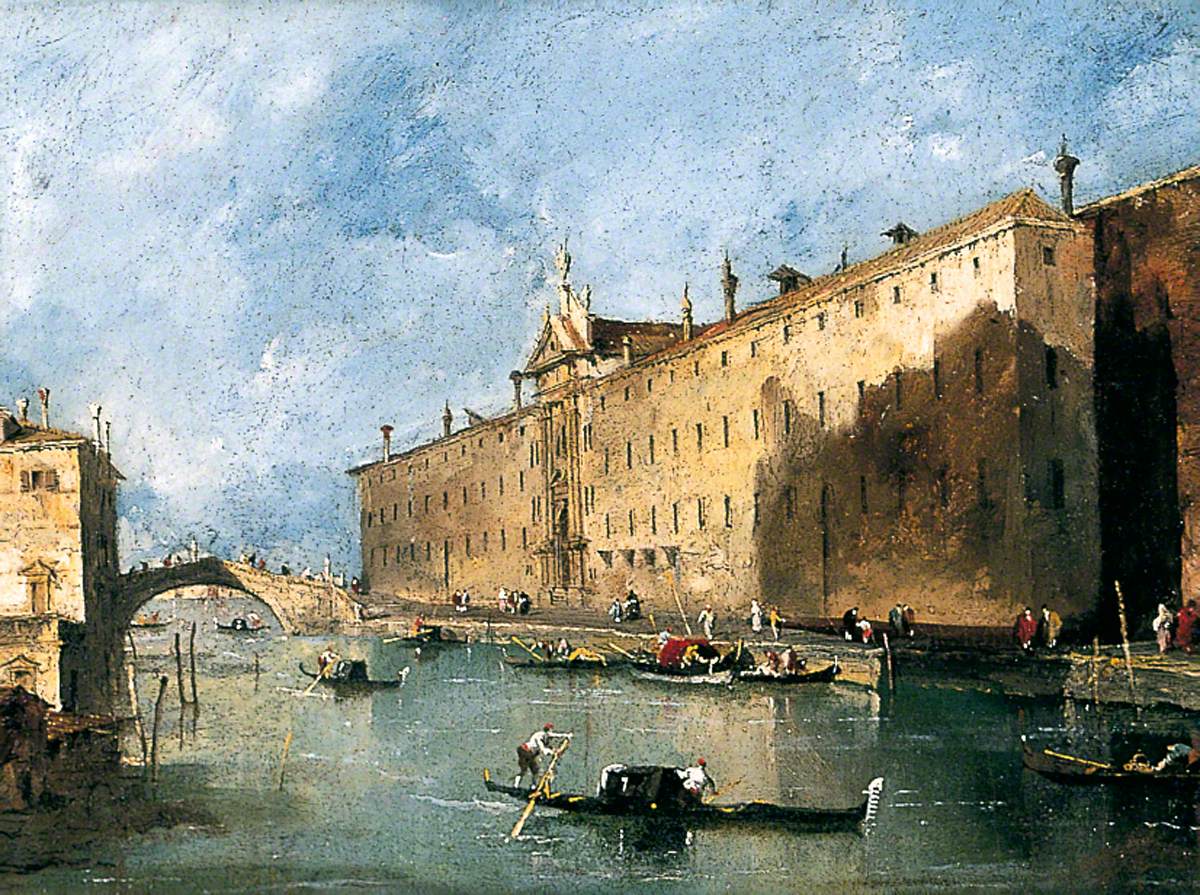 Le « Rio dei mendicanti » - Francesco Guardi - Alpha Reproduction