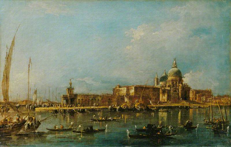 Venise: la Dogana avec Santa Maria della Salute - Francesco Guardi - Alpha Reproduction