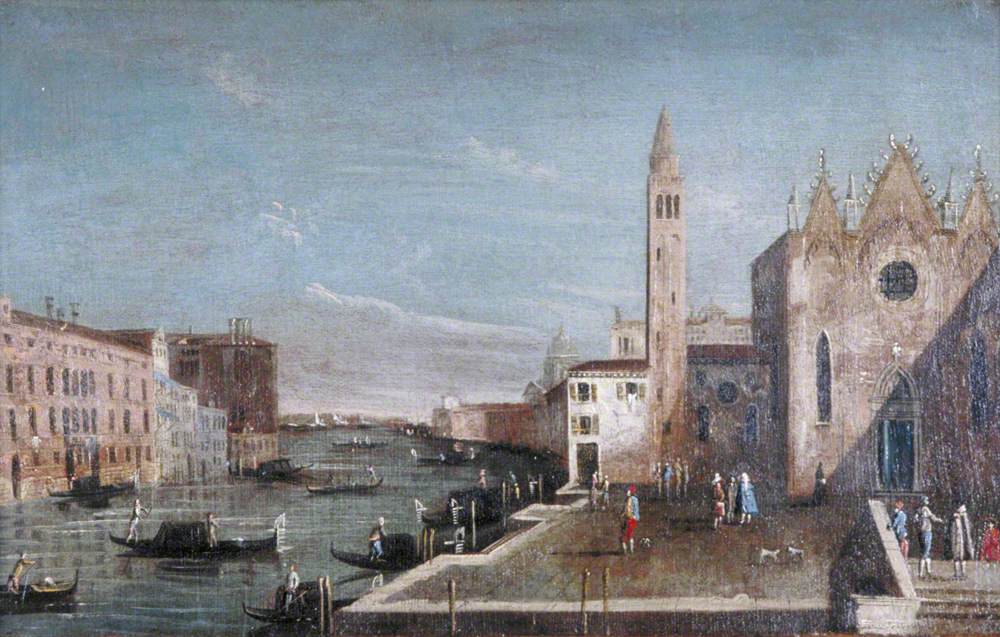 Venise: le Grand Canal vers le sud depuis Santa Maria della Carità vers le Bacino di San Marco - Francesco Guardi