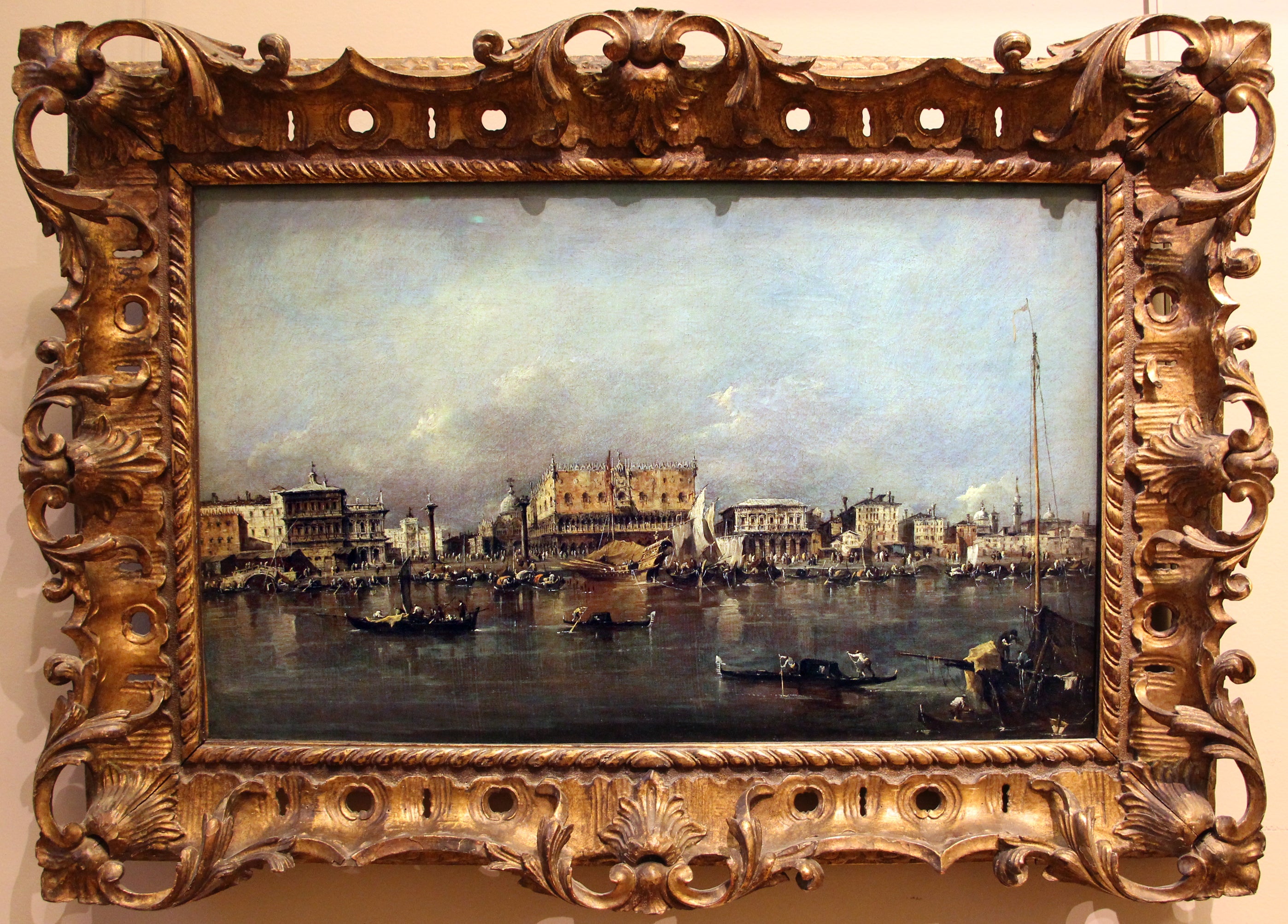 Le Palais des Doges de Venise vu du bassin de San Marco - Francesco Guardi - Alpha Reproduction