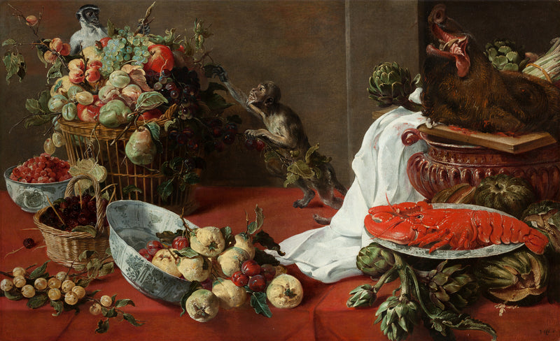Nature morte avec des singes - Frans Snyders