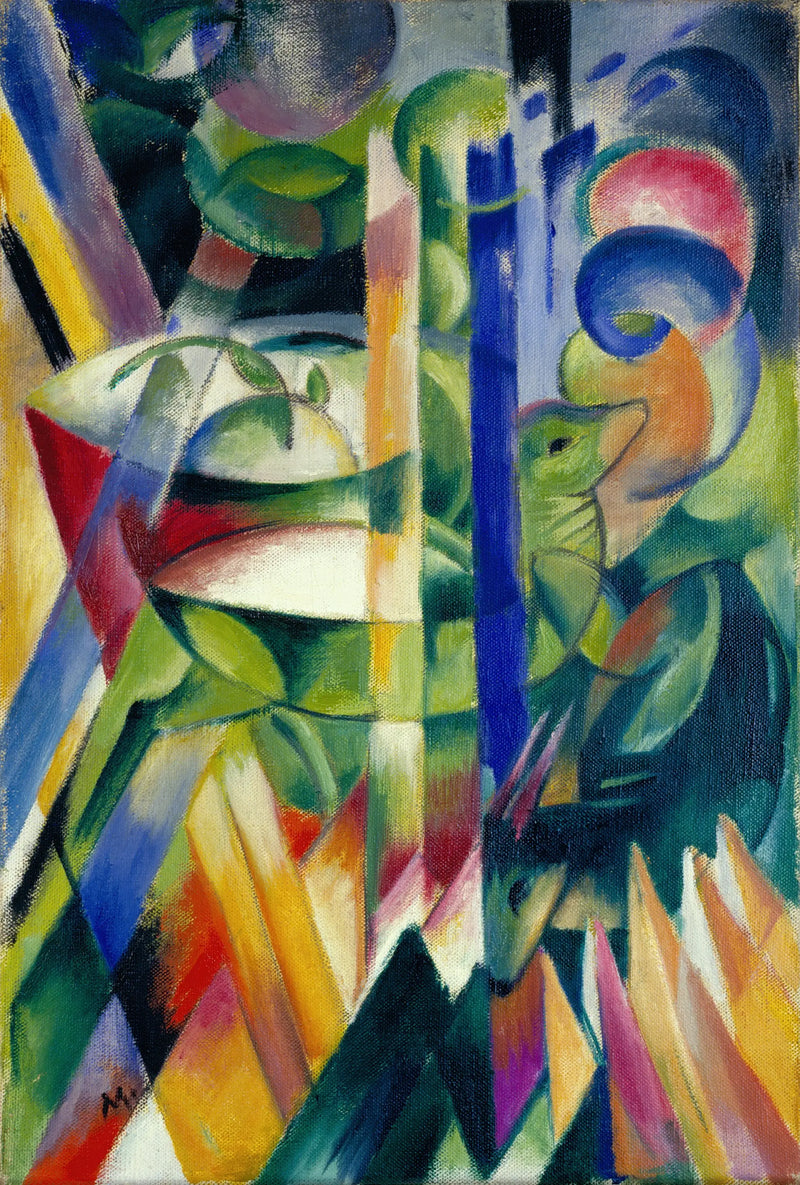 Małe górskie kozy - Franz Marc