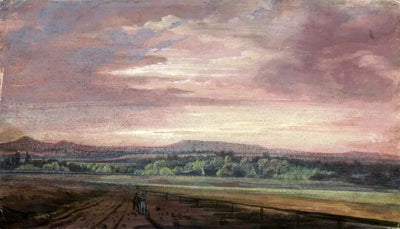 Reproduction du tableau « Monts des Géants au coucher du soleil - Caspar David Friedrich » par Alpha Reproduction en peinture à l’huile