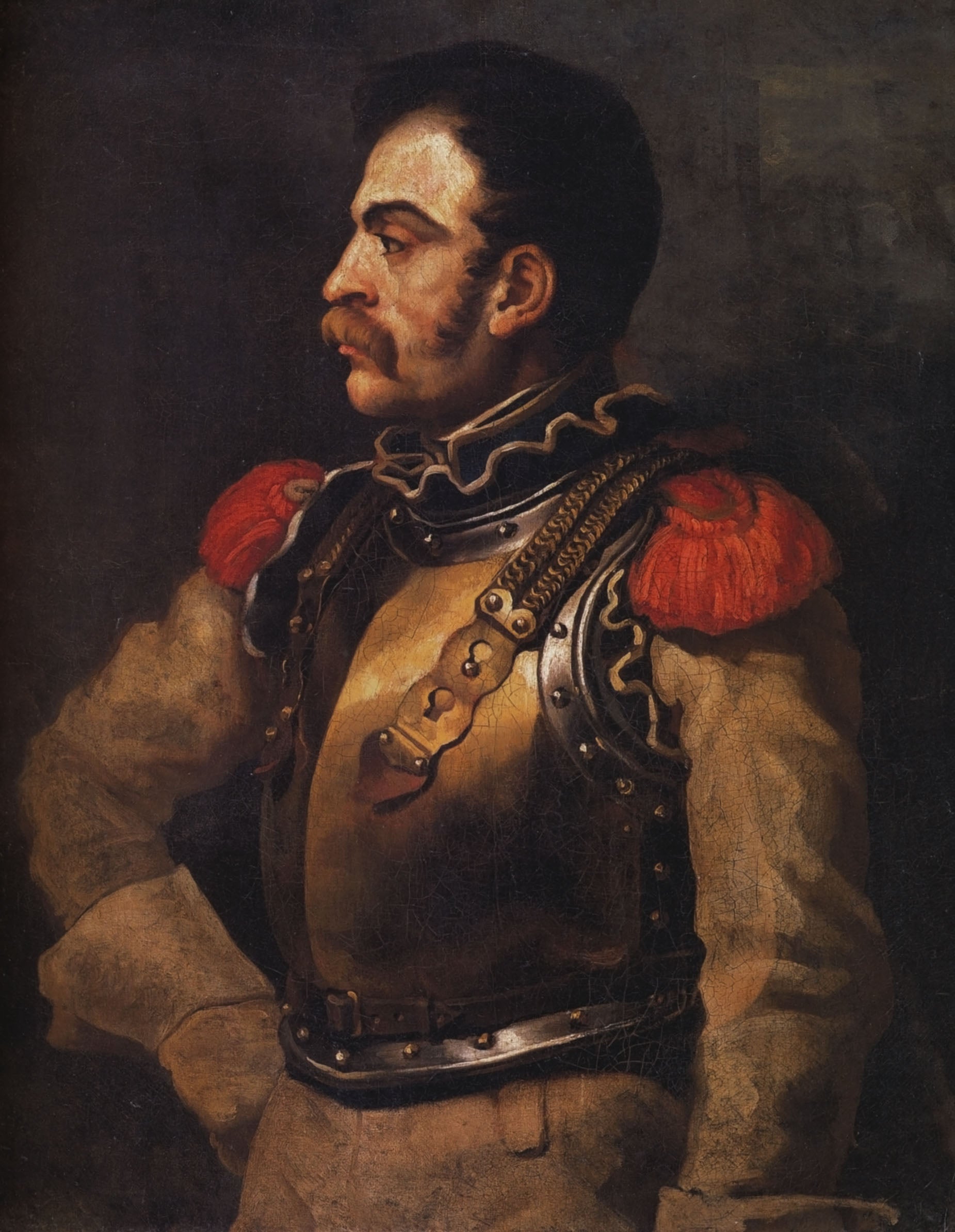 Reproduction du tableau « Un carabinier - Théodore Géricault » par Alpha Reproduction en peinture à l’huile