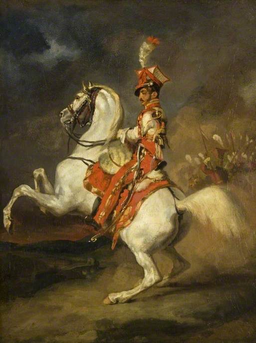Reproduction du tableau « Le Trompettiste des Lanciers de la Garde - Théodore Géricault » par Alpha Reproduction en peinture à l’huile