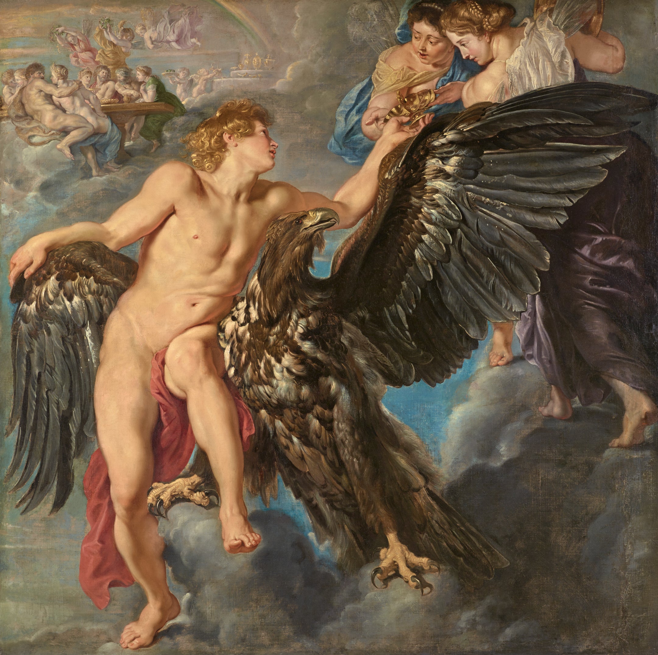 Ganimedes otrzymuje czarę Hebe - Peter Paul Rubens