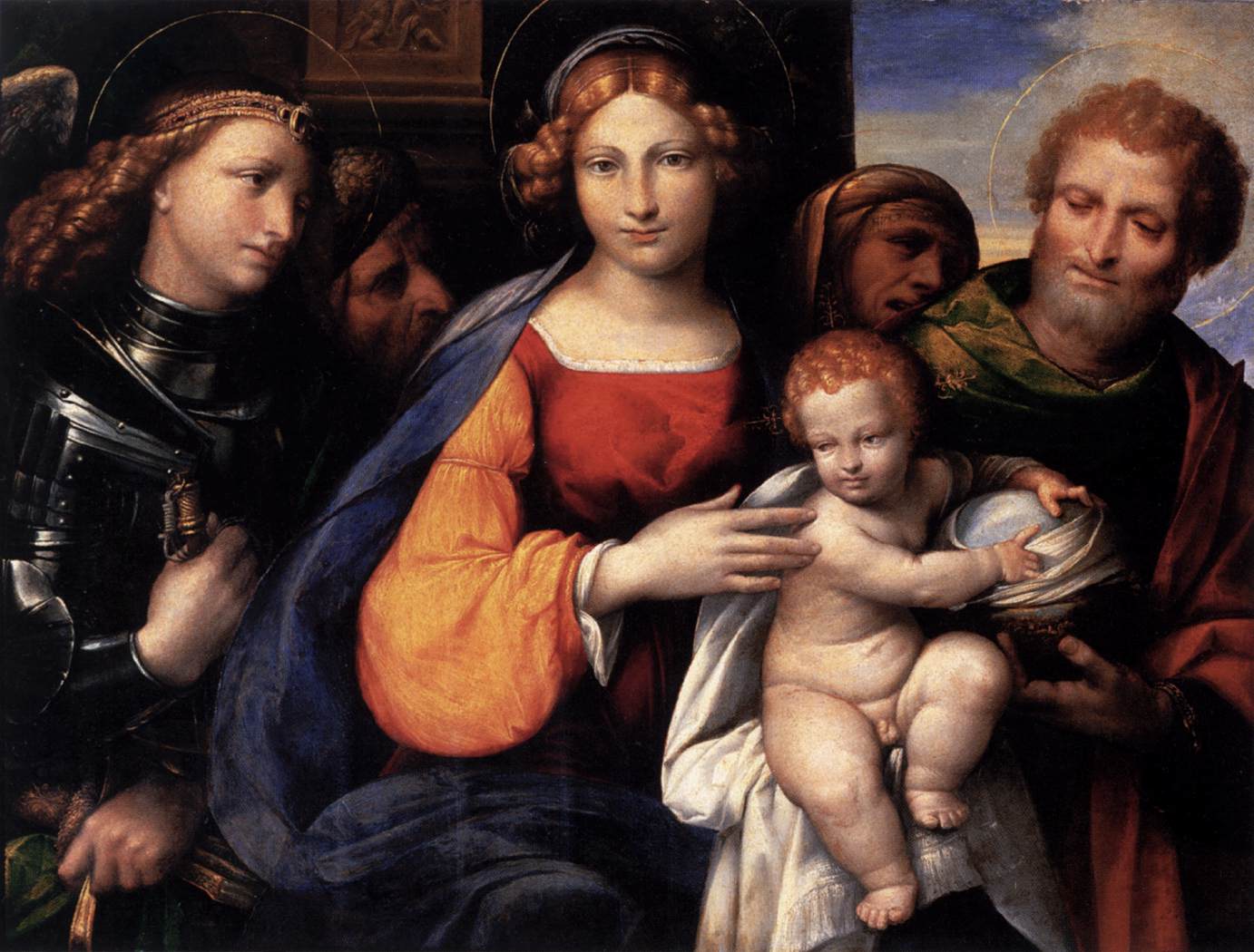 Vierge à l'Enfant avec des saints - Benvenuto Tisi