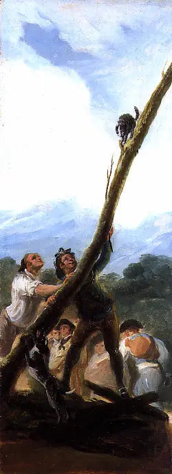 Nękany kot - Francisco de Goya