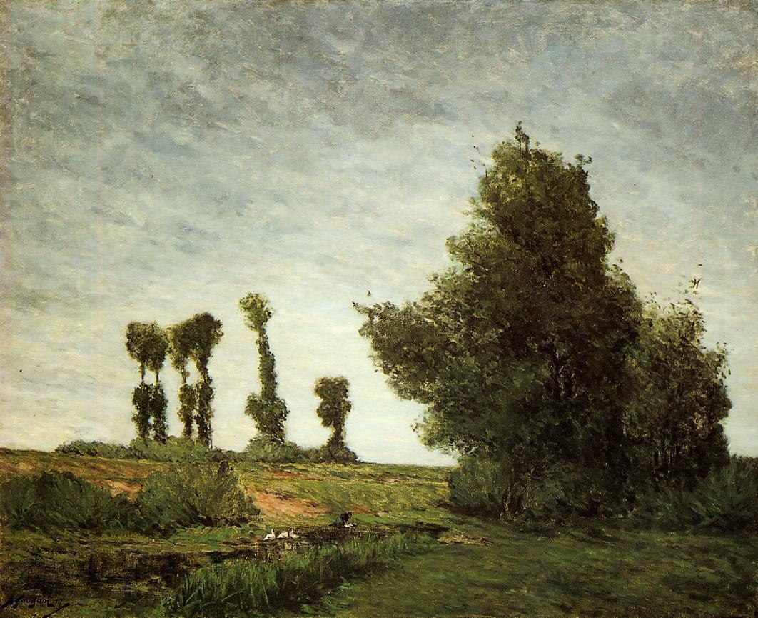 Krajobraz z topolami - Paul Gauguin