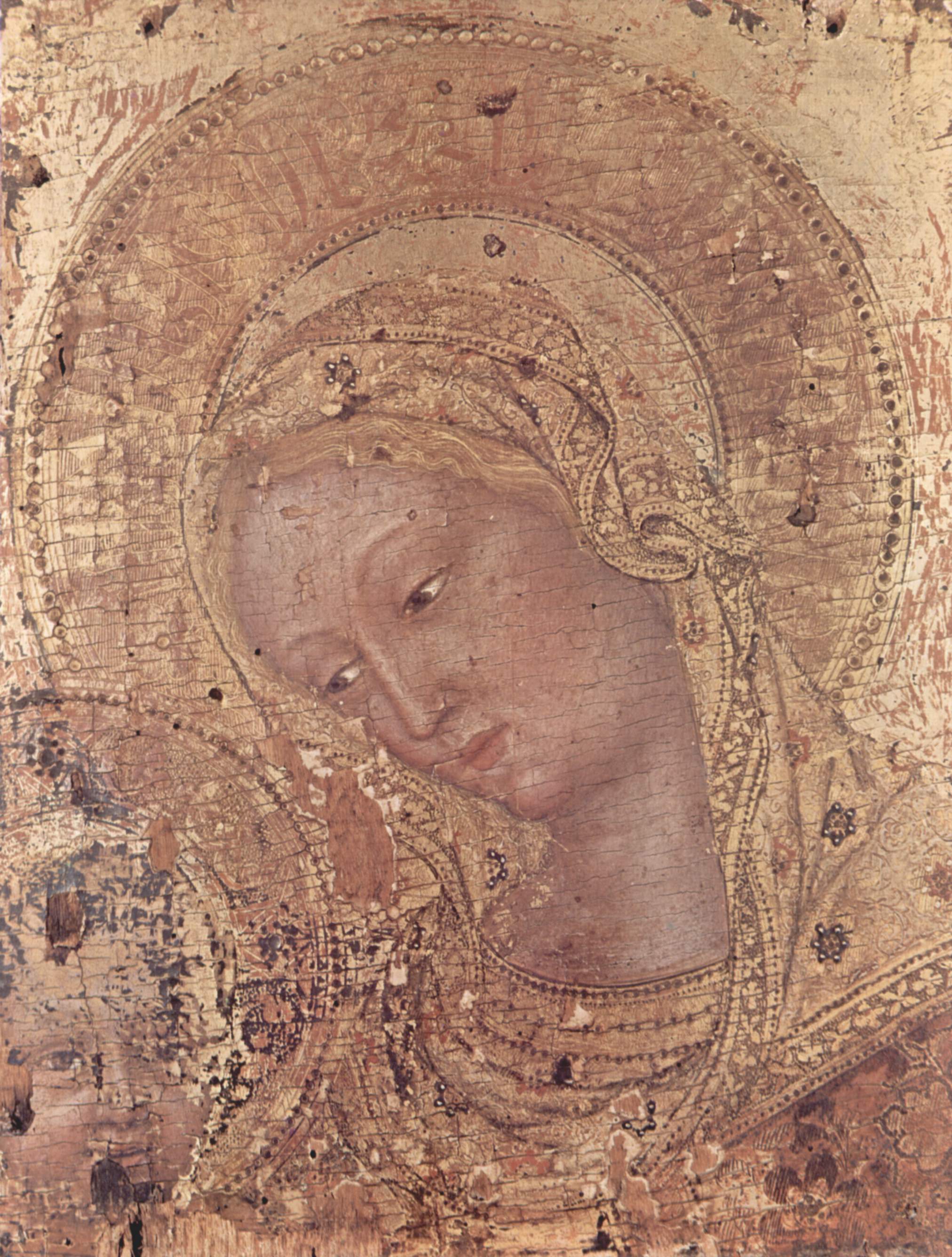 Madone, fragment - Gentile da Fabriano