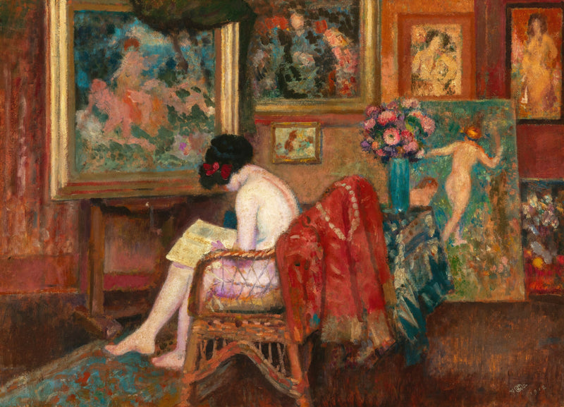 Odczyt modeli w pracowni - Georges Lemmen