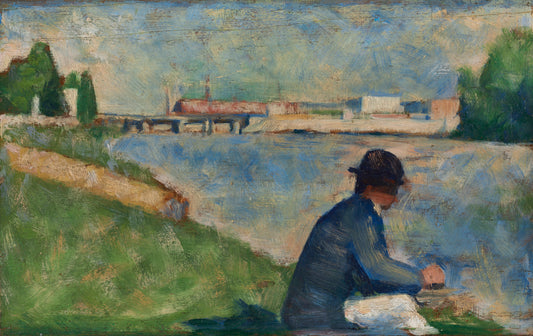 Reproduction du tableau « Étude pour « Baigneuses à Asnières » - Georges Seurat » par Alpha Reproduction en peinture à l’huile