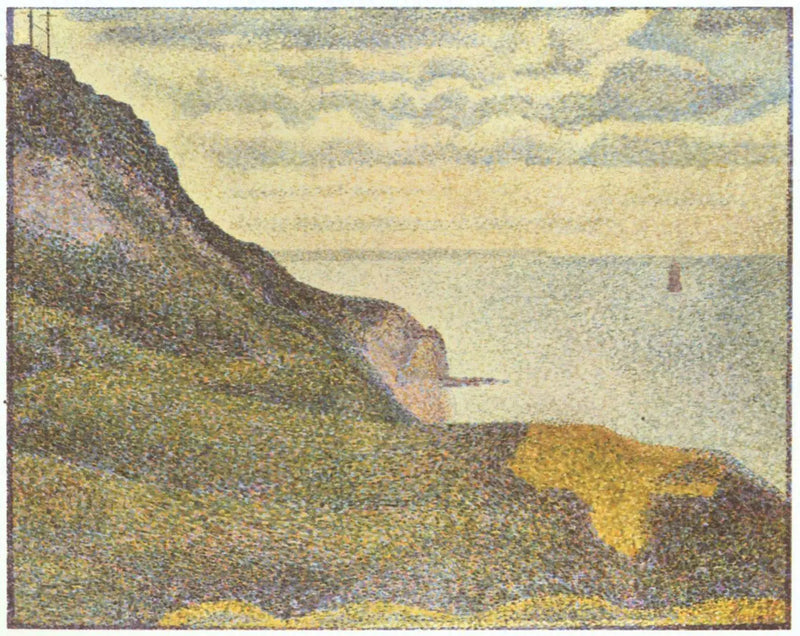 Morski krajobraz w Port-en-Bessin, Normandia - Georges Seurat