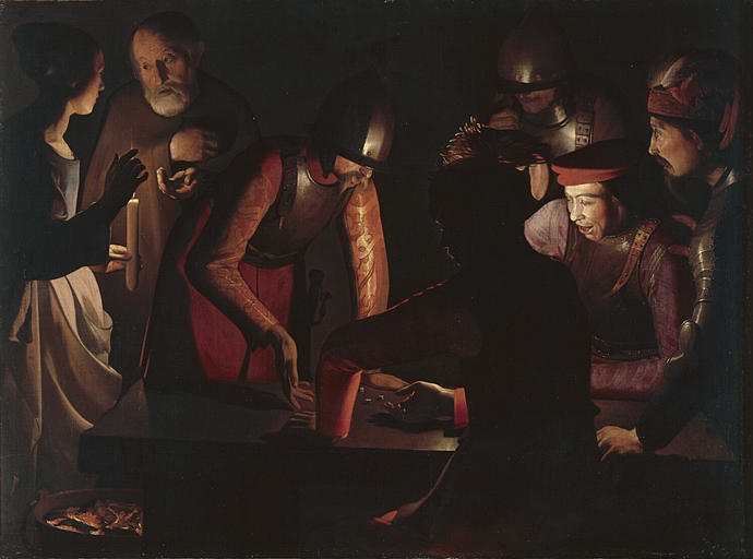Sprzeniewierzenie świętego Piotra - Georges de La Tour