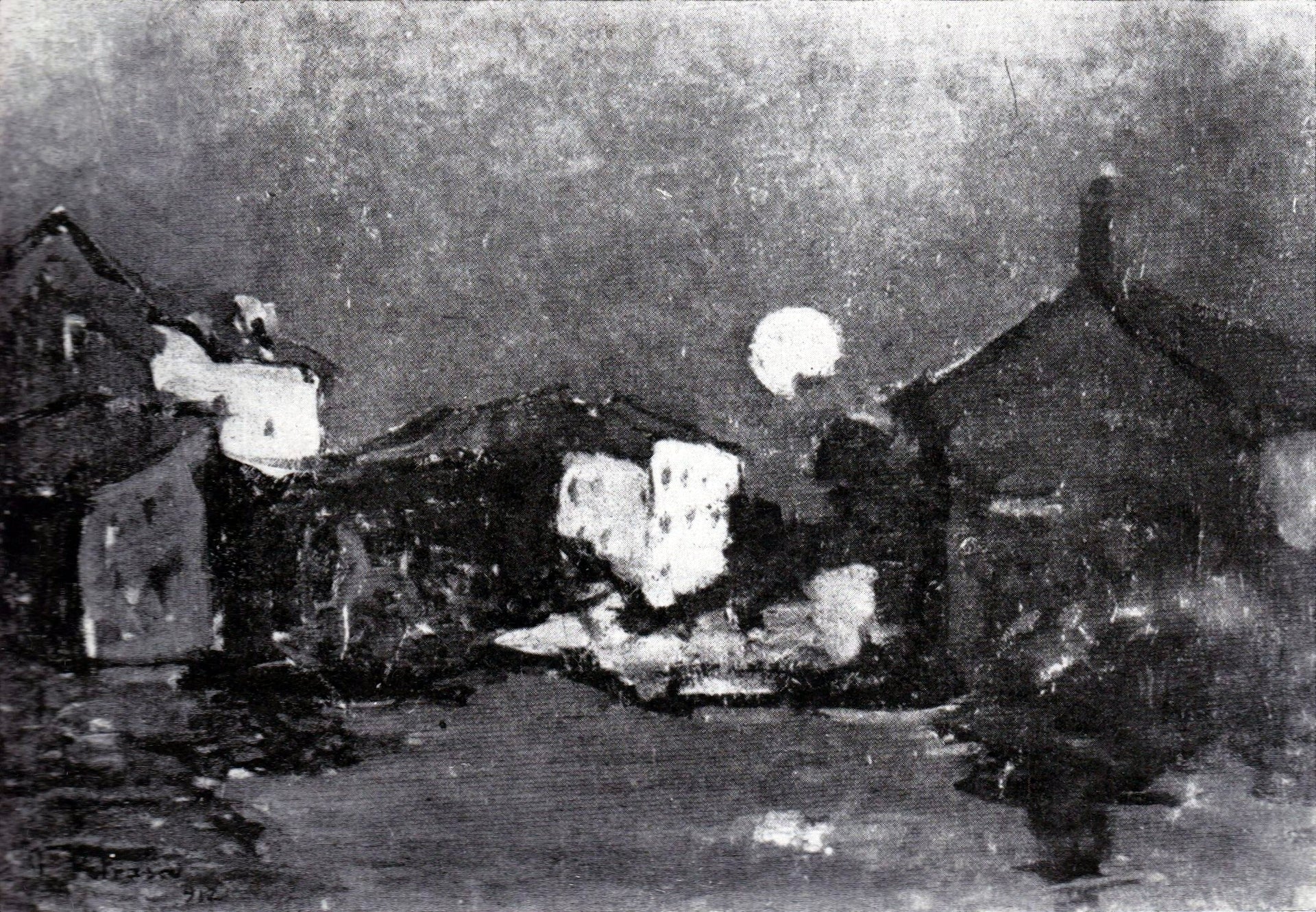 Clair de lune à Chioggia, Gheorghe Petrașcu, 1912, peinture à l’huile