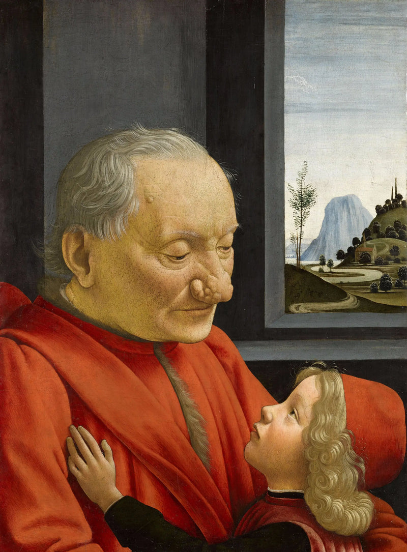 Portret starca i młodego chłopca - Domenico Ghirlandaio