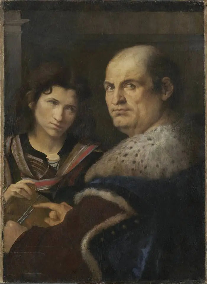 Portrait de Giovanni Borgherini et Trifone Gabriel - Giorgione - Alpha Reproduction