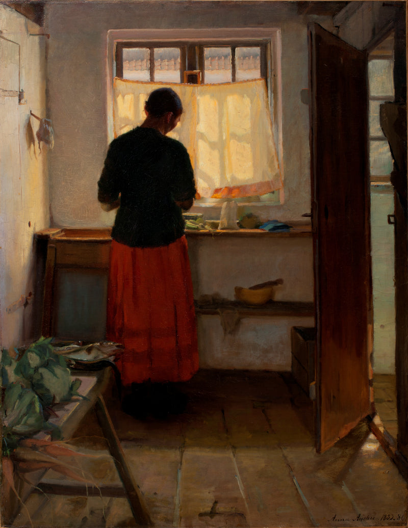Dziewczyna w kuchni - Anna Ancher