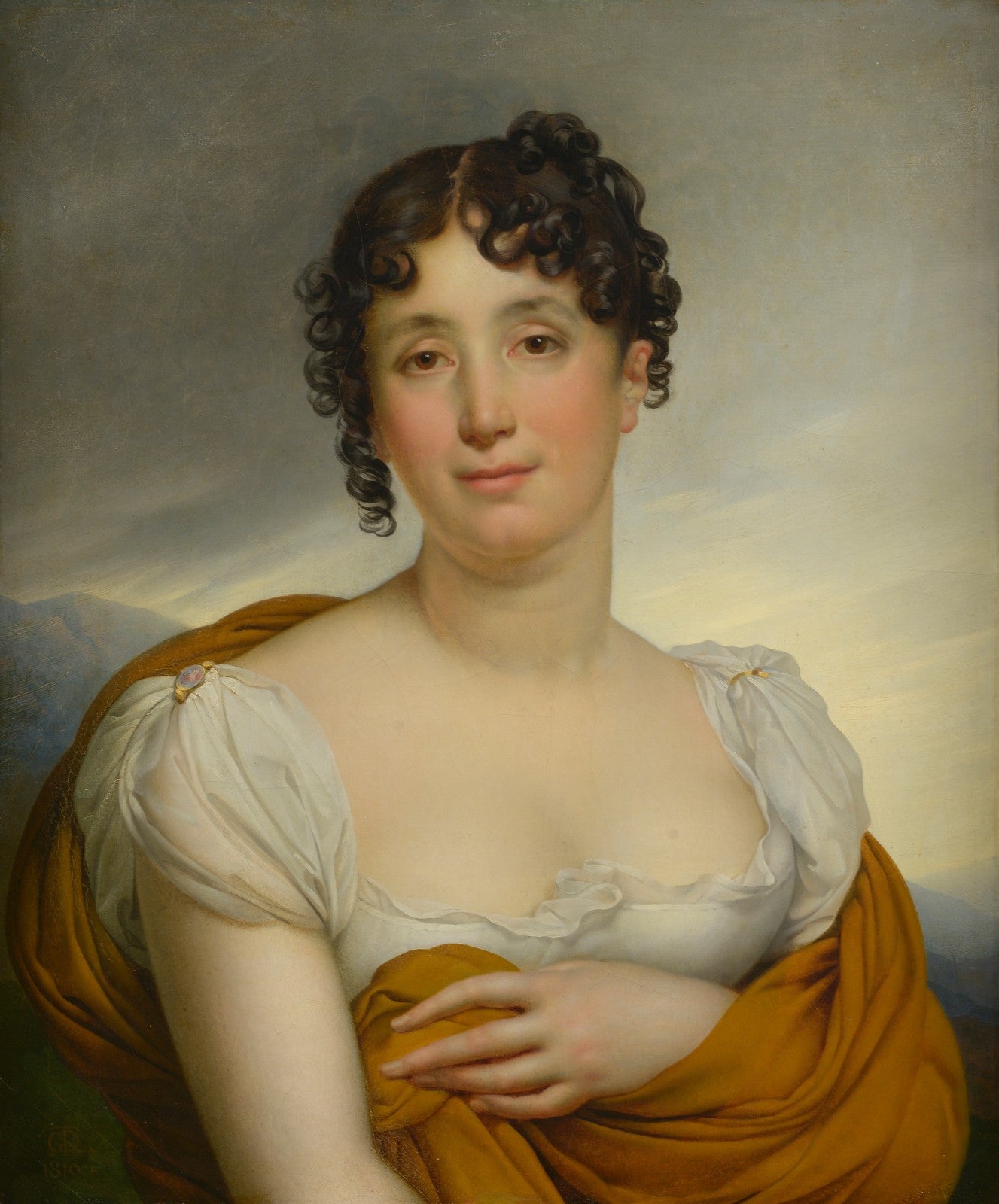 Madame Merlin au châle jaune - Anne-Louis Girodet