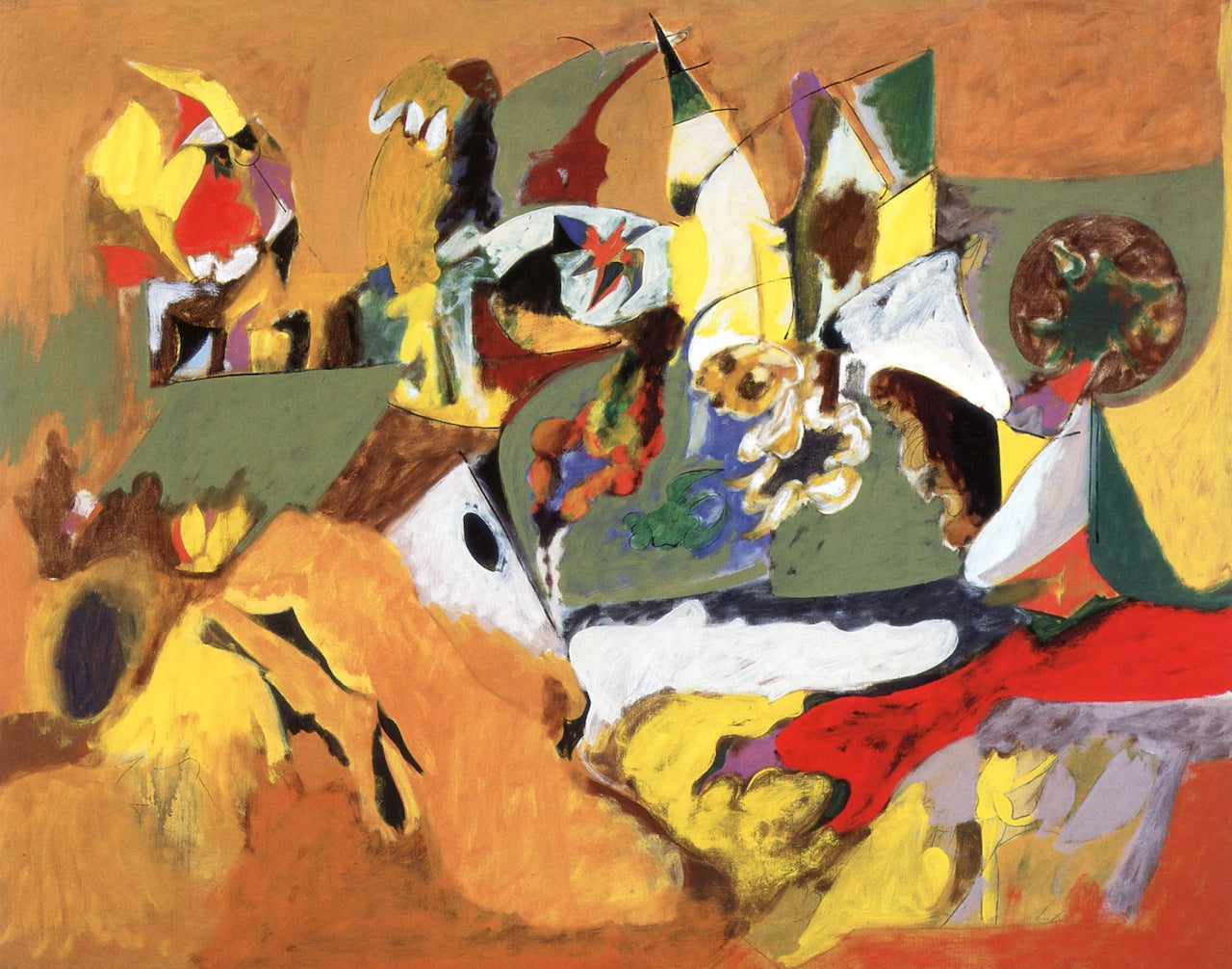 Peinture brun doré - Arshile Gorky