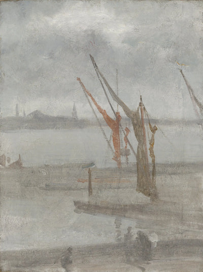 Reproduction du tableau « Gris et argent : Chelsea Wharf - James Abbott McNeill Whistler » par Alpha Reproduction en peinture à l’huile