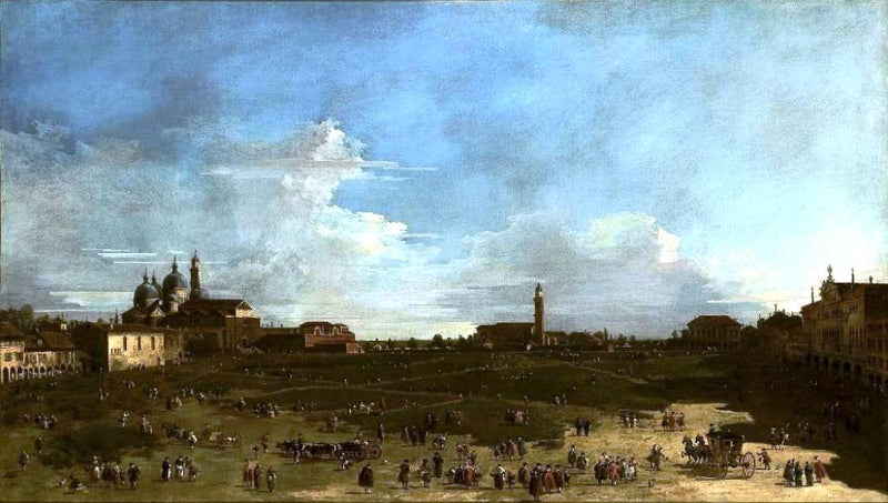 Widok na Prato de la Vallée w Padwie - Francesco Guardi
