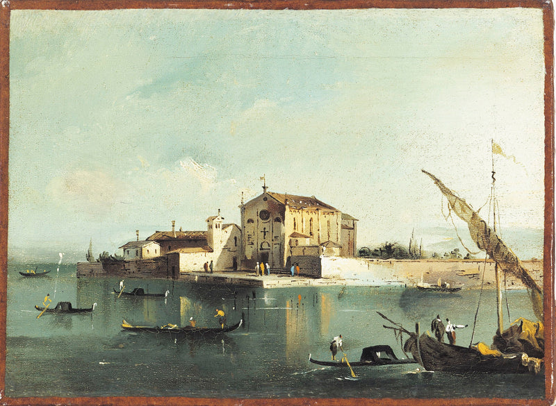 Widok na wyspę San Cristoforo di Murano - Francesco Guardi