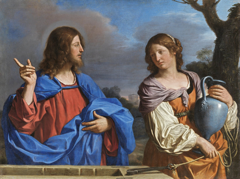 Chrystus i Samarytanka - Guercino