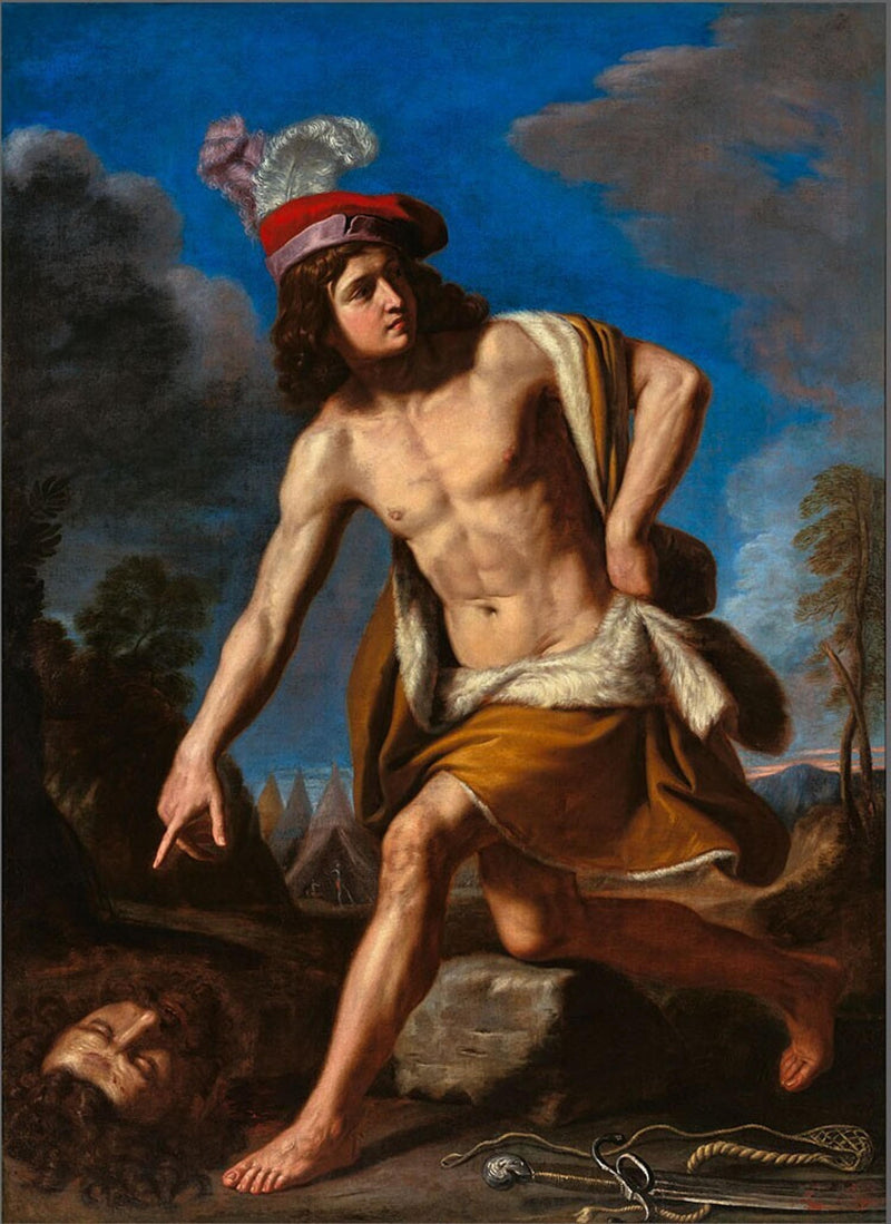 David z głową Goliata - Guercino