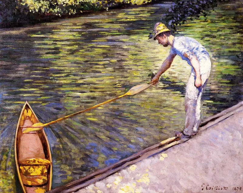 Wioślarz na peryskopie - Gustave Caillebotte