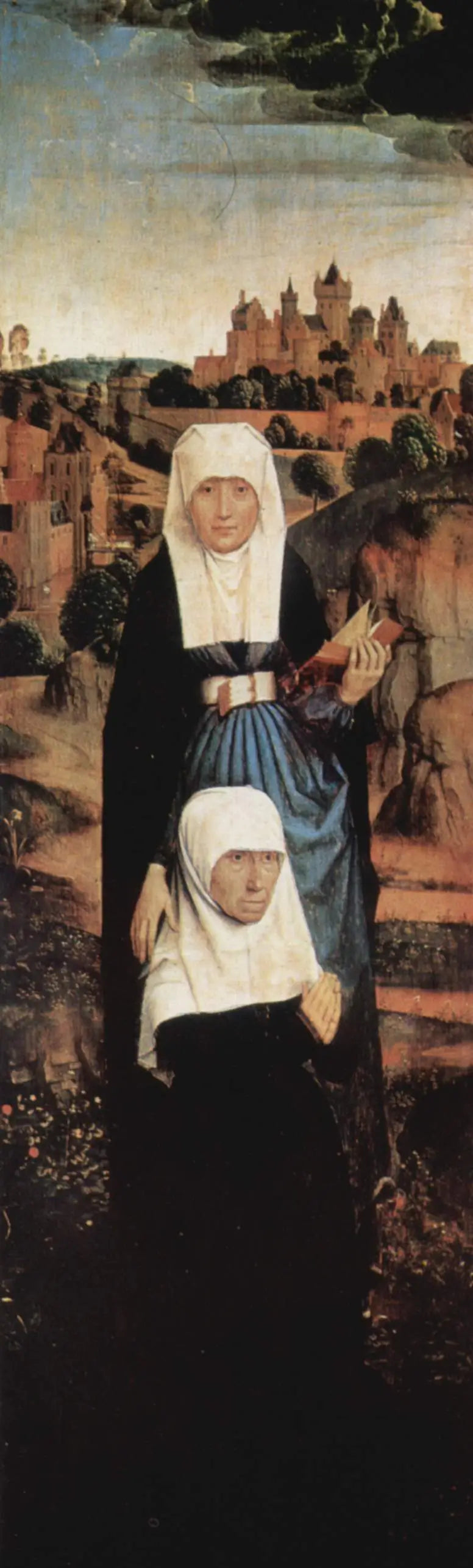 Tryptyk Jana Crabbe. Lewa skrzydło - Hans Memling