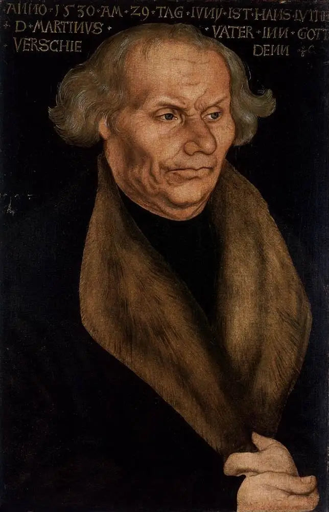 Portret Hansa Lutra, ojca Lutra - Lucas Cranach Starszy