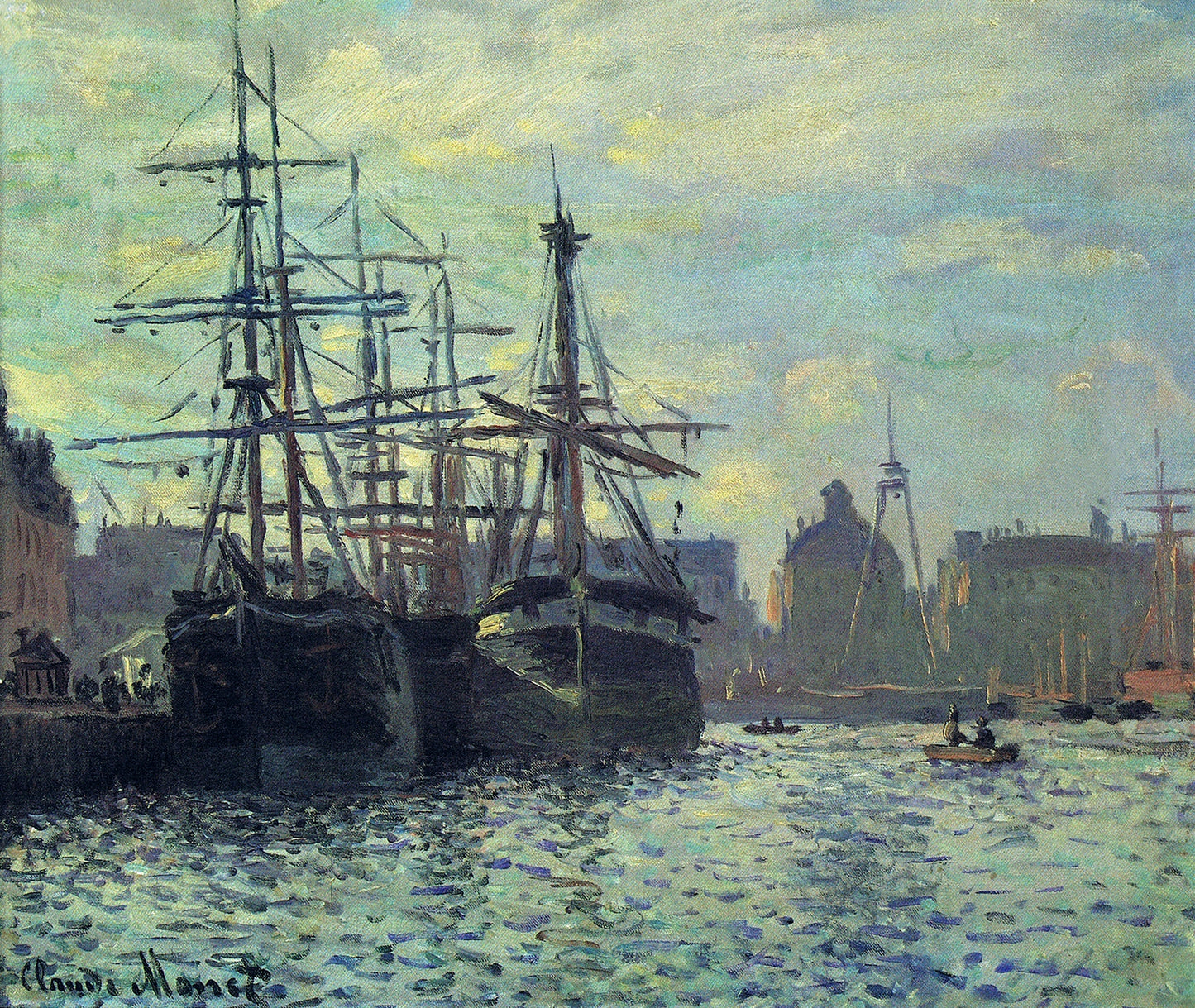 🎨 Basen Handlowy, Le Havre – Claude Monet (1874)
