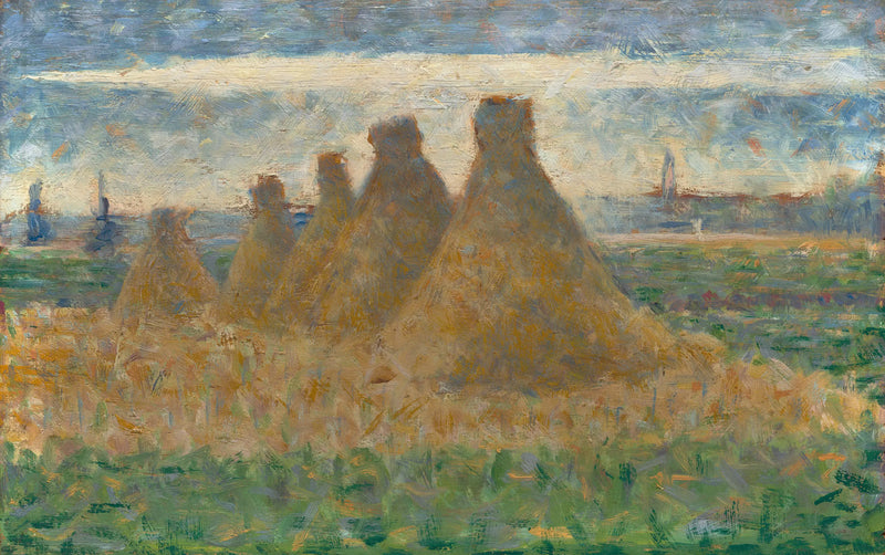 Słomiane stogi - Georges Seurat