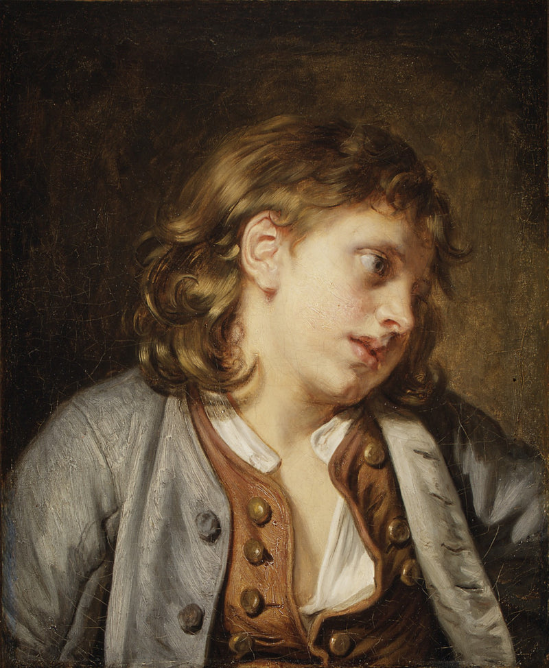 Głowa młodego chłopca - Jean-Baptiste Greuze