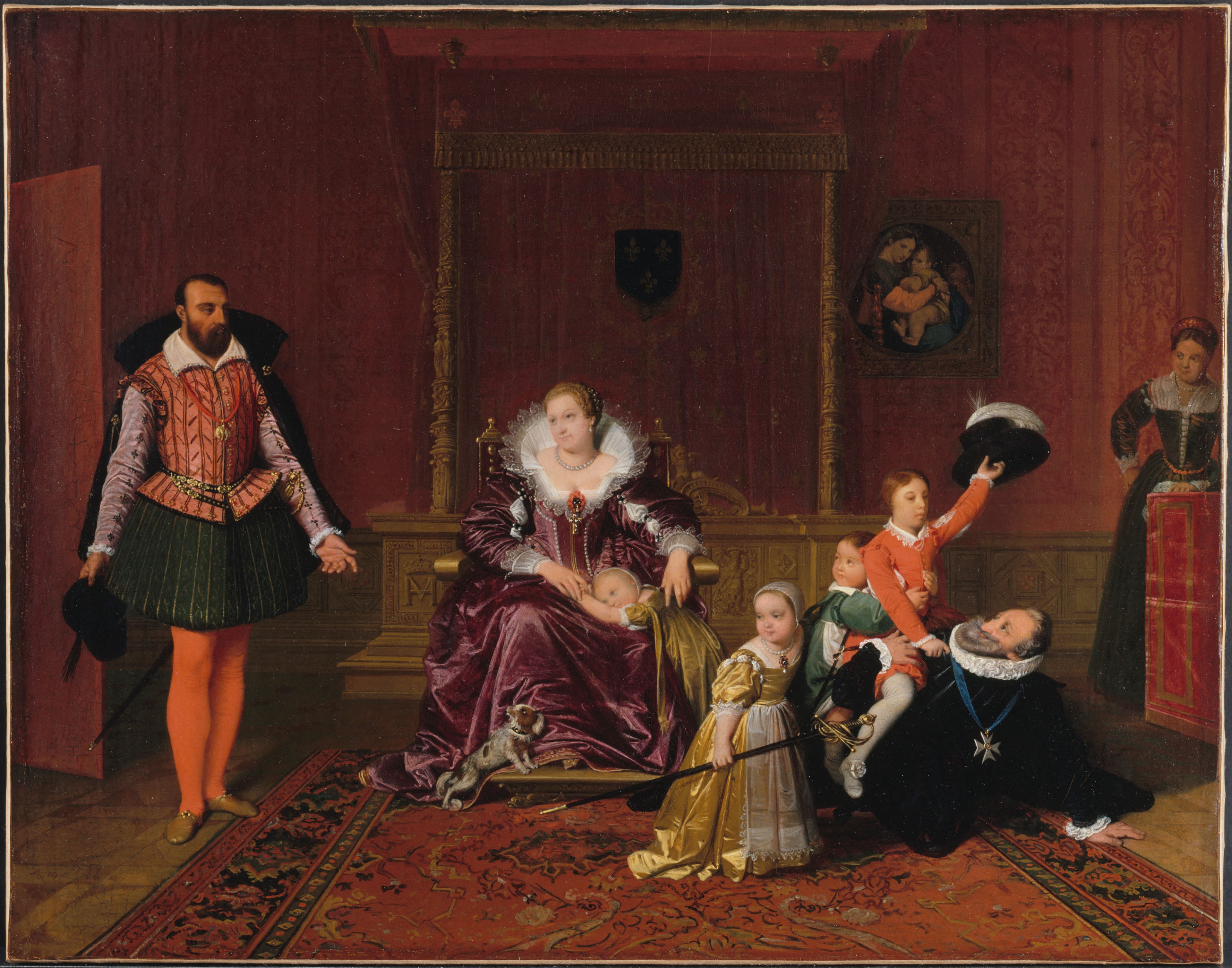Henryk IV przyjmujący ambasadora Hiszpanii - Jean-Auguste-Dominique Ingres