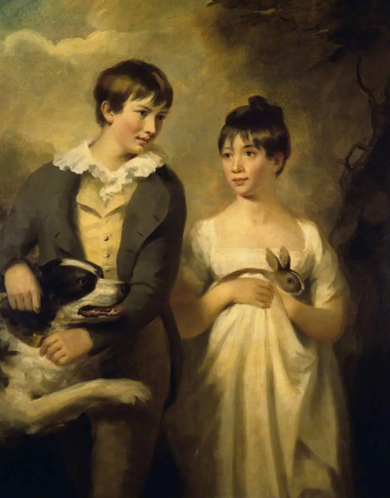 George Stewart (zmarły w 1809 roku) i jego siostra Maria Stewart (zmarła w 1846 roku) dzieci - Henry Raeburn