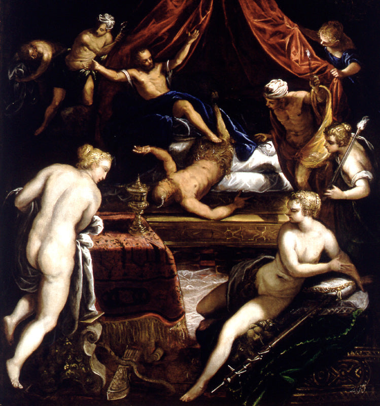 Herkules polujący na Fauna - Jacopo Tintoretto