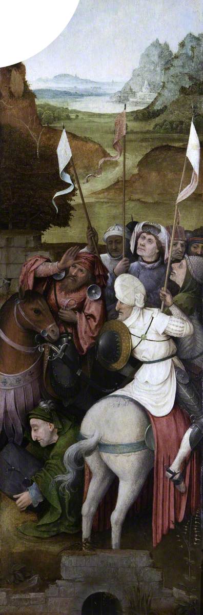 Wjazd Króli Mędrców (tryptyk, wnętrze prawego skrzydła) - Hieronymus Bosch