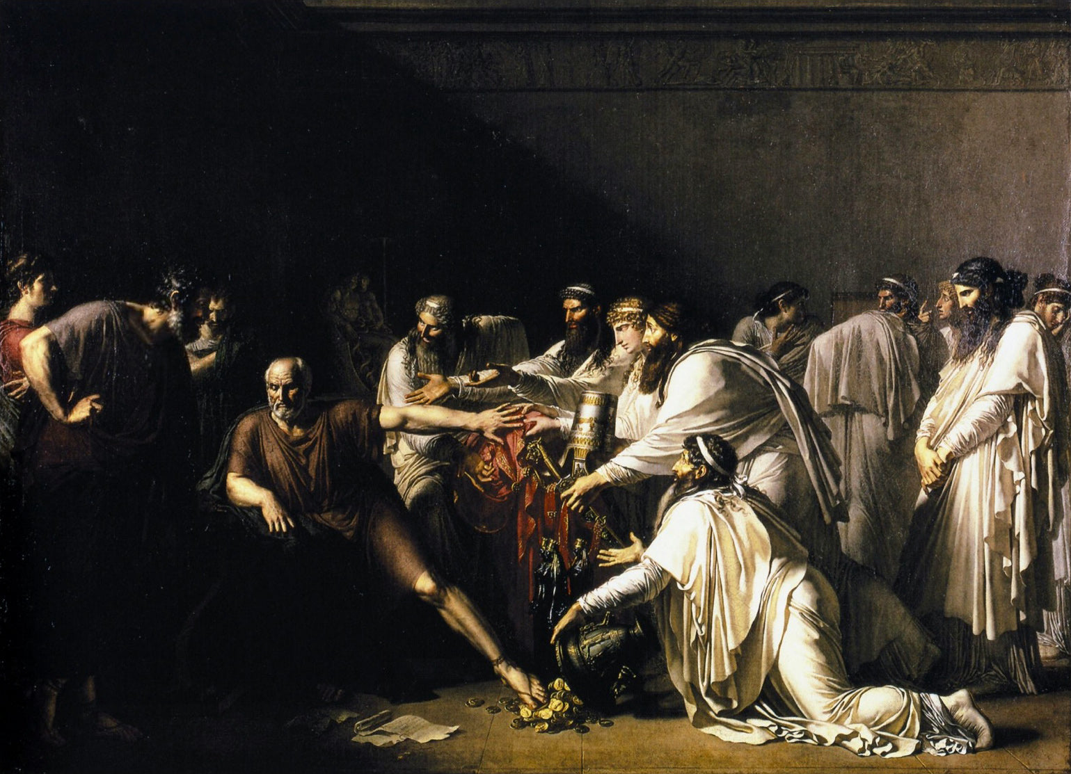 Hippocrate refusant les présents d'Artaxerxès - Anne-Louis Girodet