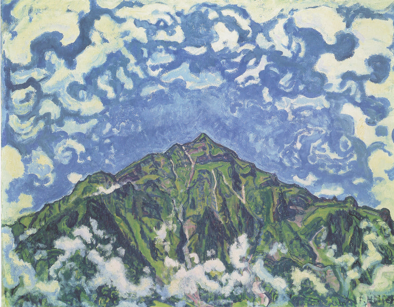 Mont Niesen z Heustrich - Ferdinand Hodler
