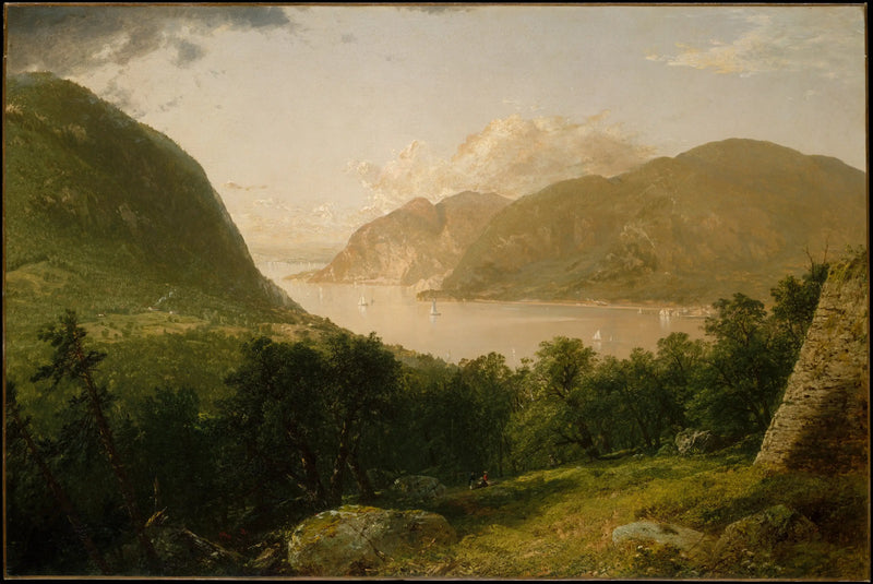Scena rzeki Hudson - John Frederick Kensett