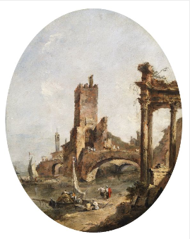 Wyobrażony pejzaż - Francesco Guardi