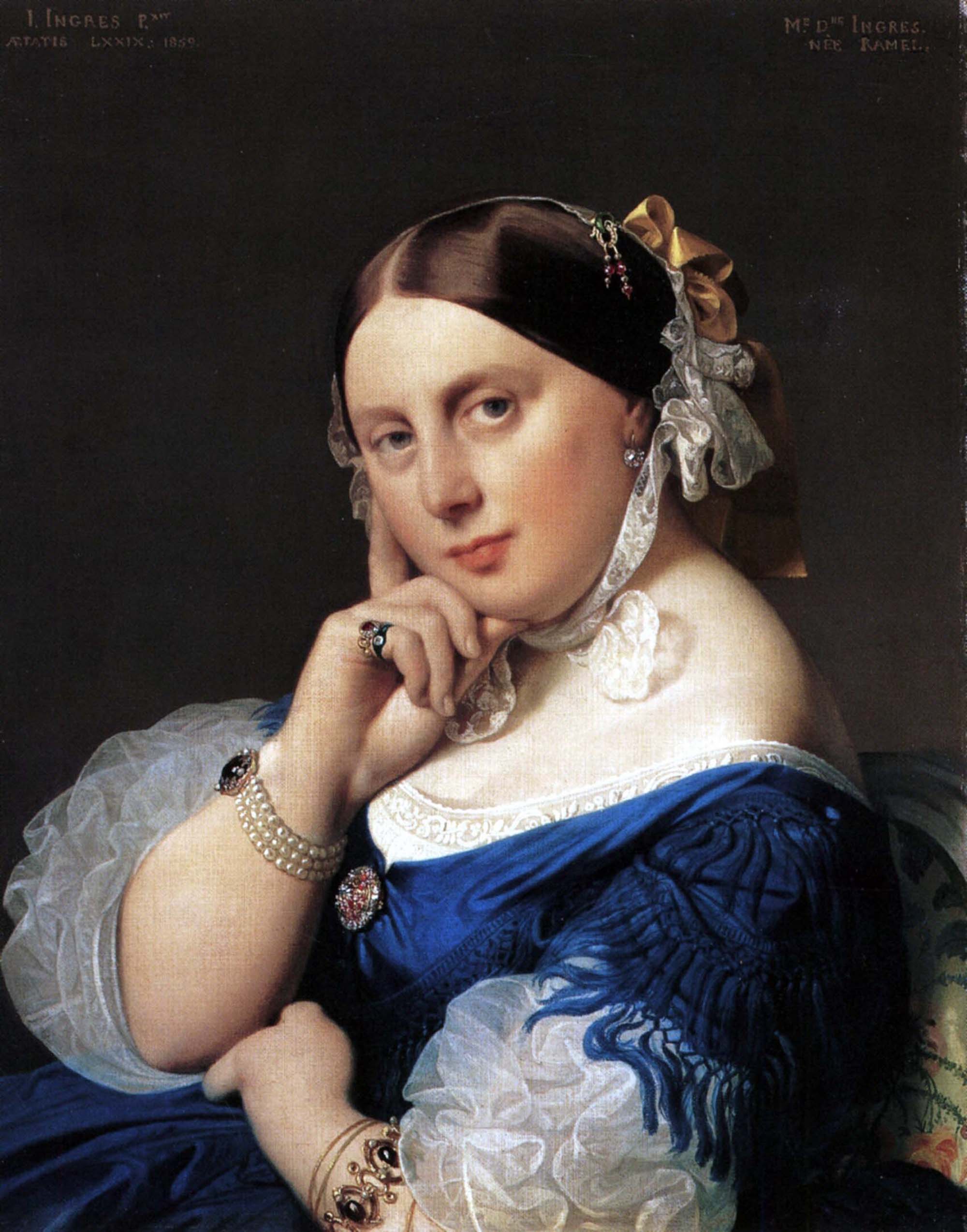 Portret Madame Ingres z domu Ramel - Jean-Auguste-Dominique Ingres